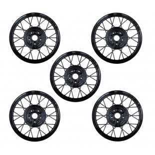 Roda Aro 21 Ford Model A 1928 1929 Fordinho Preta Nova - Jogo com 05