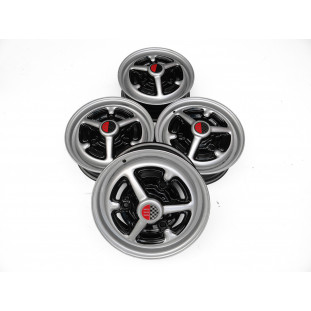 Roda Corcel GT Até 77 Aro 13 Tala 5 Com Emblema Restaurada - Jogo