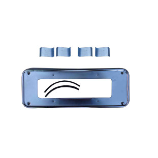 Suporte Moldura Placa Dianteira Fusca 1970 em Diante Cromada