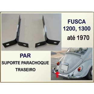 Suporte Parachoque Traseiro Fusca até 70 - Par