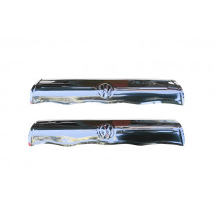 Sovaqueira Apoia Encosta Braço Porta Fusca Inox Estampada Par