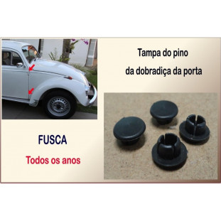 Tampa Pino Dobradiça Porta Fusca Plástico - Jogo