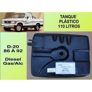 Tanque Combustível Plástico 110 Litros D-20 86 à 92