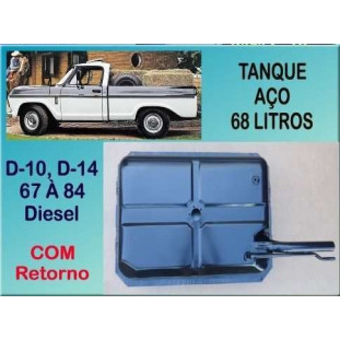 Tanque Combustível 68 Litros D-10,D-14 67 à 84 Diesel com Retorno