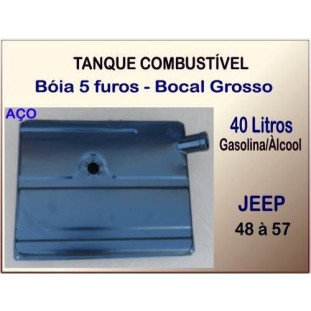 Tanque Combustível 40 Litros 48 à 57 Bóia 5 Furos Bocal Grosso