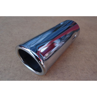 Tubo Escape Opala e Caravan 6 Cilindros Cromado Boca Reta