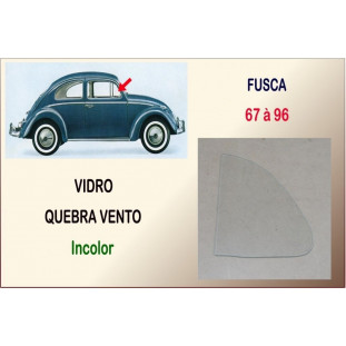 Vidro Quebra Vento Fusca 59 à 96 Temperado Incolor