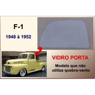 Vidro da Porta F-1 48 à 52 Modelo não Utiliza Quebra Vento Incolor