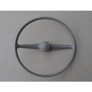 Volante Kombi Antiga Corujinha até 72 Bege com Botão Original Restaurado