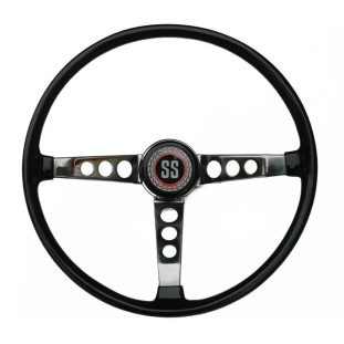 Volante Opala Caravan Ss Preto 3 Raios até 1977 Novo Estria Fina