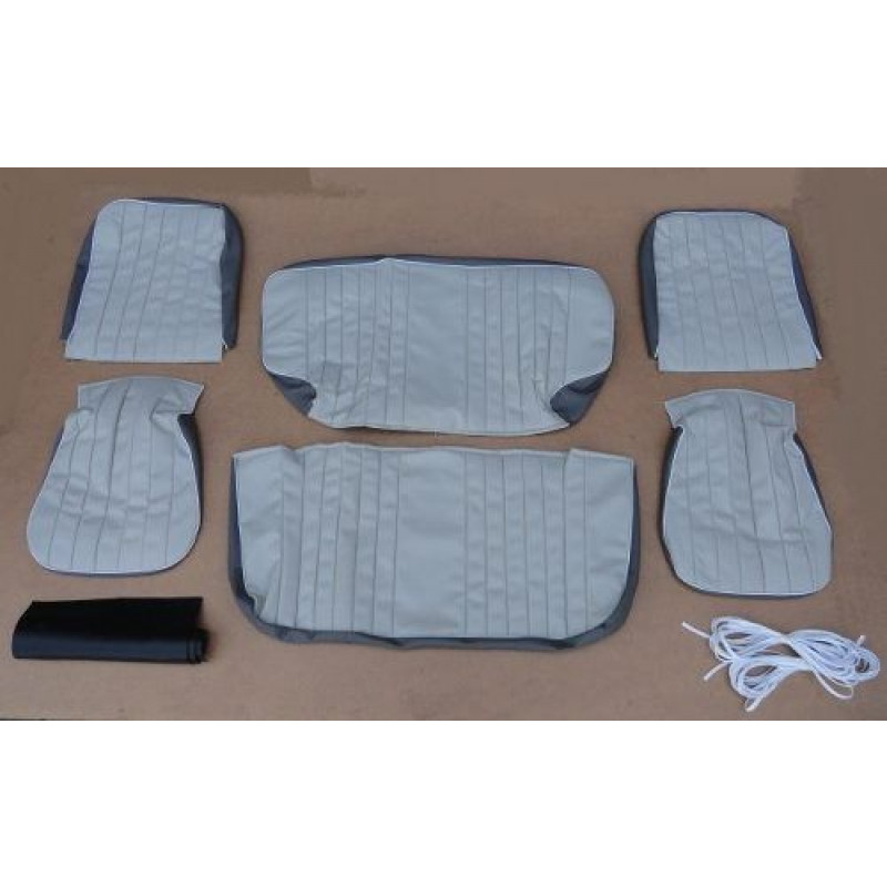 Forro do Banco Fusca 60 à 63 Cinza e Bege - Jogo
