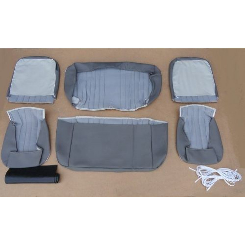 Forro do Banco Fusca 60 à 63 Cinza e Bege - Jogo