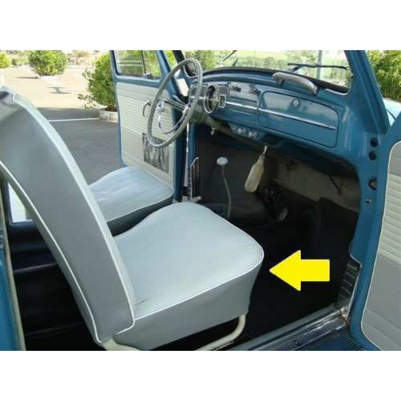 Forro do Banco Fusca 60 à 63 Cinza e Bege - Jogo