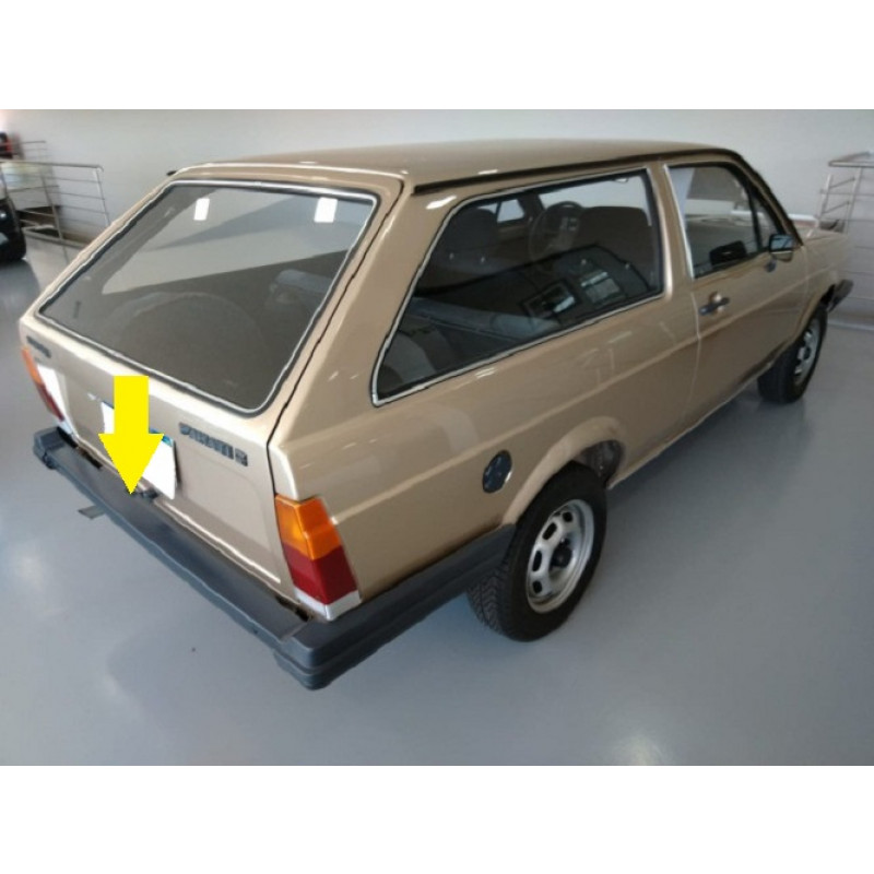 Parachoque Traseiro Parati 1982 a 1986 Cromado com Detalhes Sem Furo