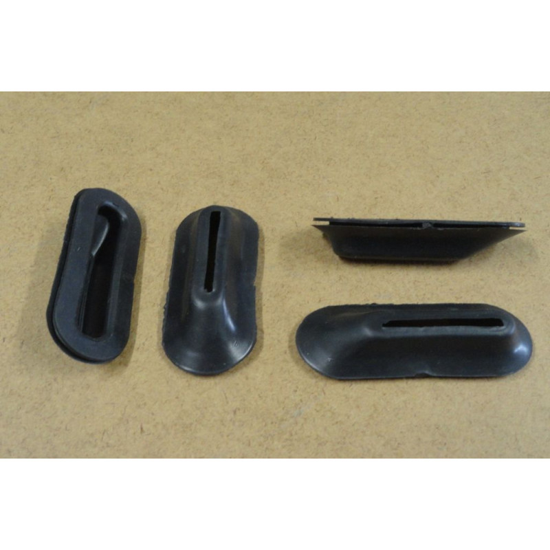 Acabamento Retangular Suporte Parachoque Fusca até 1970 - 4 Peças