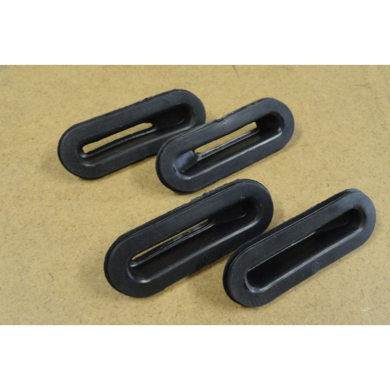 Acabamento Retangular Suporte Parachoque Fusca até 1970 - 4 Peças