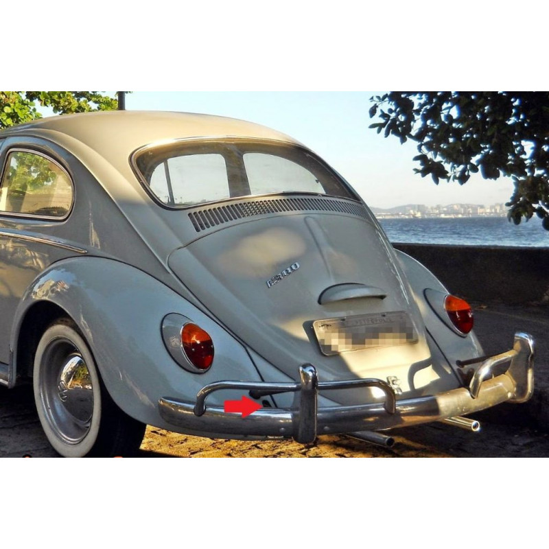 Acabamento Retangular Suporte Parachoque Fusca até 1970 - 4 Peças