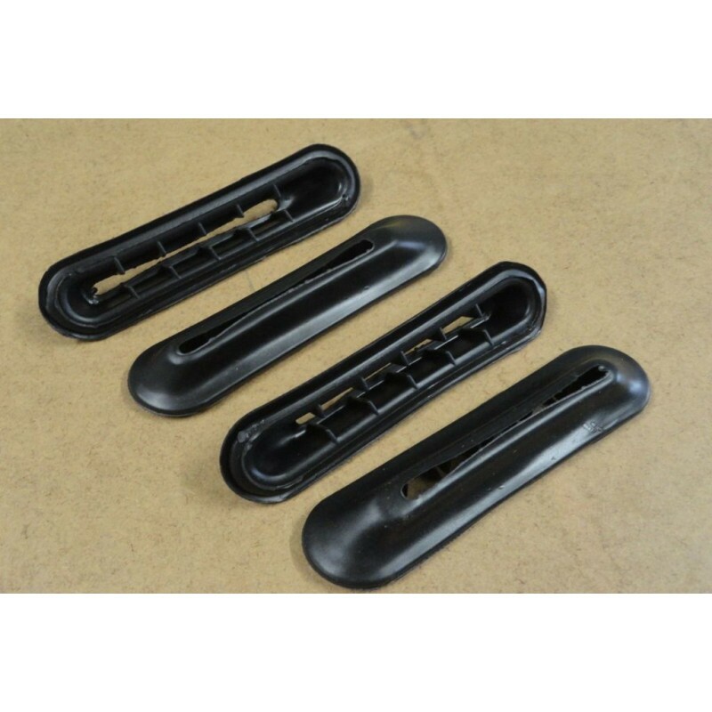 Acabamento Retangular Suporte Parachoque Fusca 70 à 77 - 4 Peças