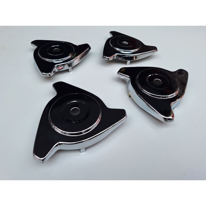 Spinner Da Calota Simca Cromado Novo Jogo Prateado