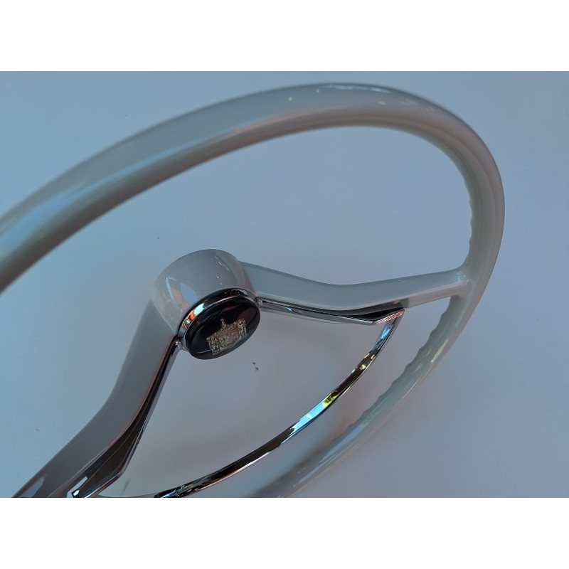 Volante Cálice Fusca Até 73 Estria Grossa Restaurado Marfim