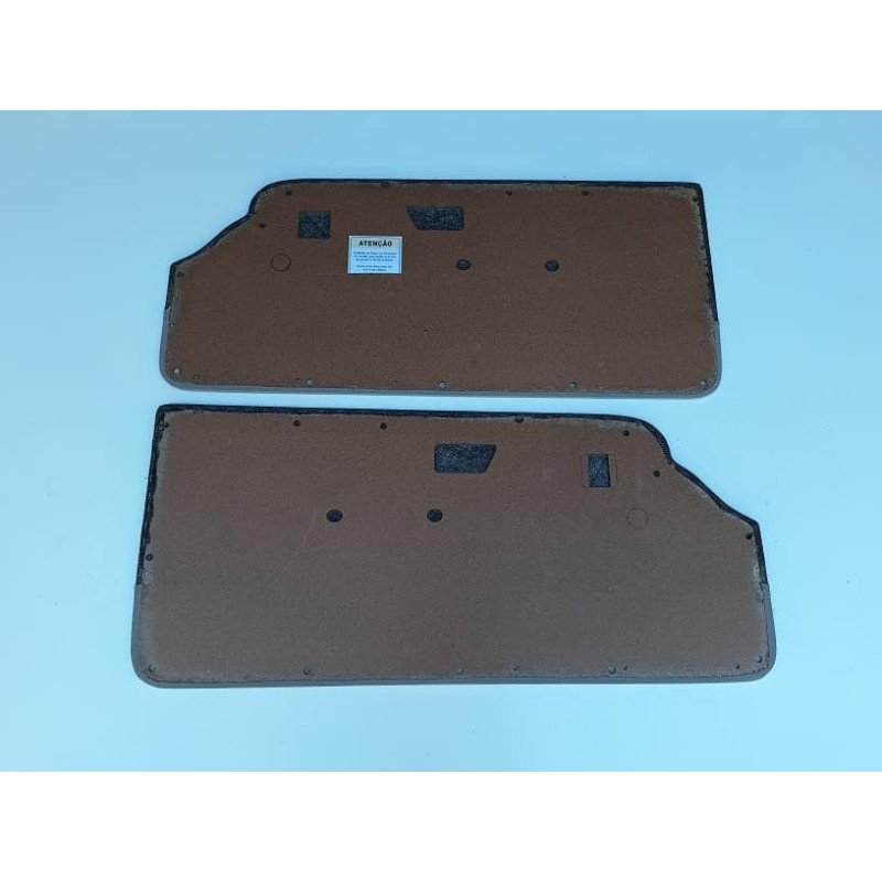 Forro Porta Gol Gti 89 À 94 Vermelho Laguna C/ Carpet + Tecido Traseiro - Jogo