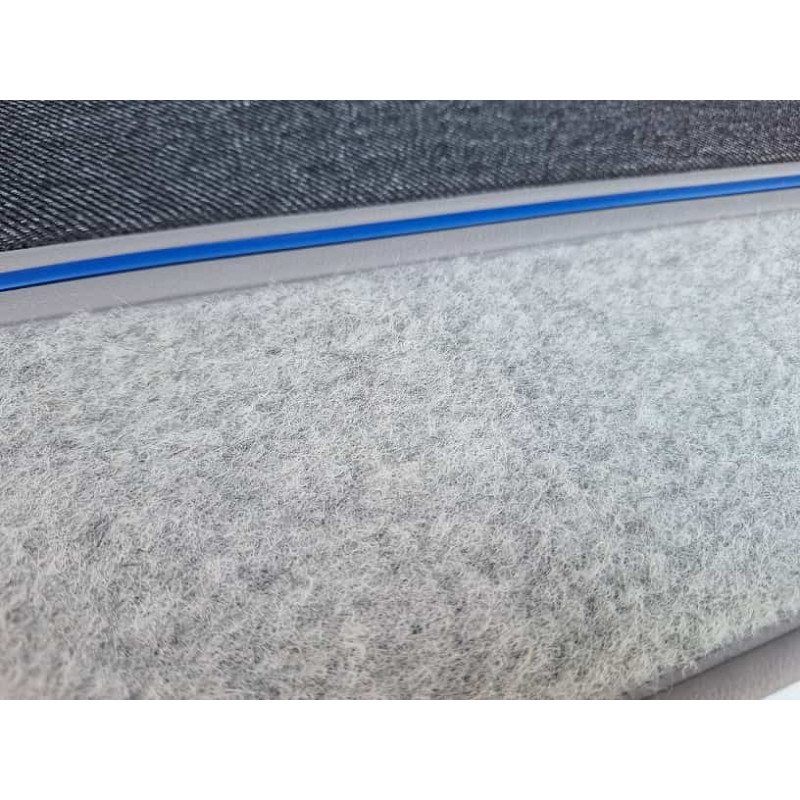 Forro Porta Gol Gti 89 À 94 Azul Arpoador C/ Carpet + Tecido Traseiro - Jogo