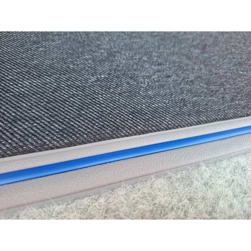 Forro Porta Gol Gti 89 À 94 Azul Arpoador C/ Carpet + Tecido Traseiro - Jogo