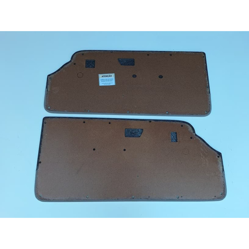 Forro Porta Gol Gti 89 À 94 Azul Arpoador C/ Carpet + Tecido Traseiro - Jogo