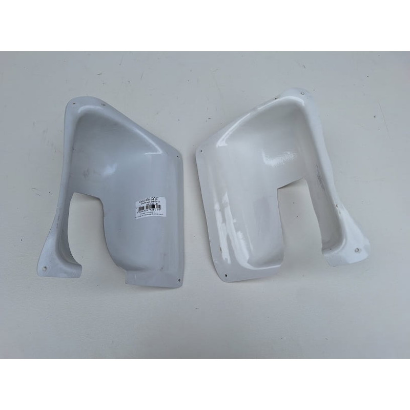 Capa Dobradiça Tampa Traseira Mala Brasilia Branca - Par