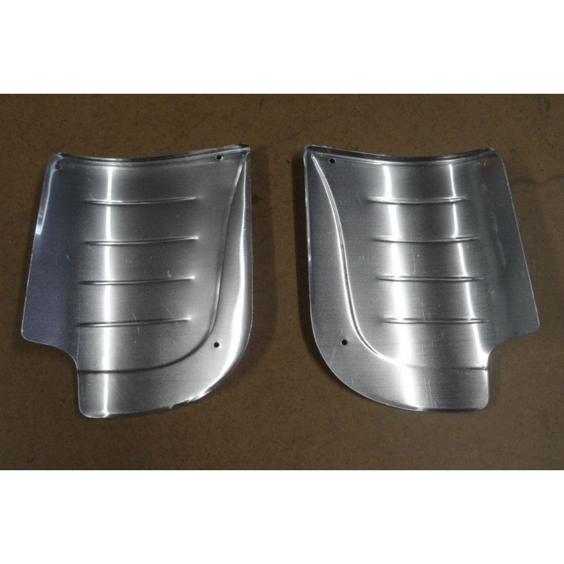 Acessório Protetor Paralama Traseiro Polaina  Alumínio Fusca - Par