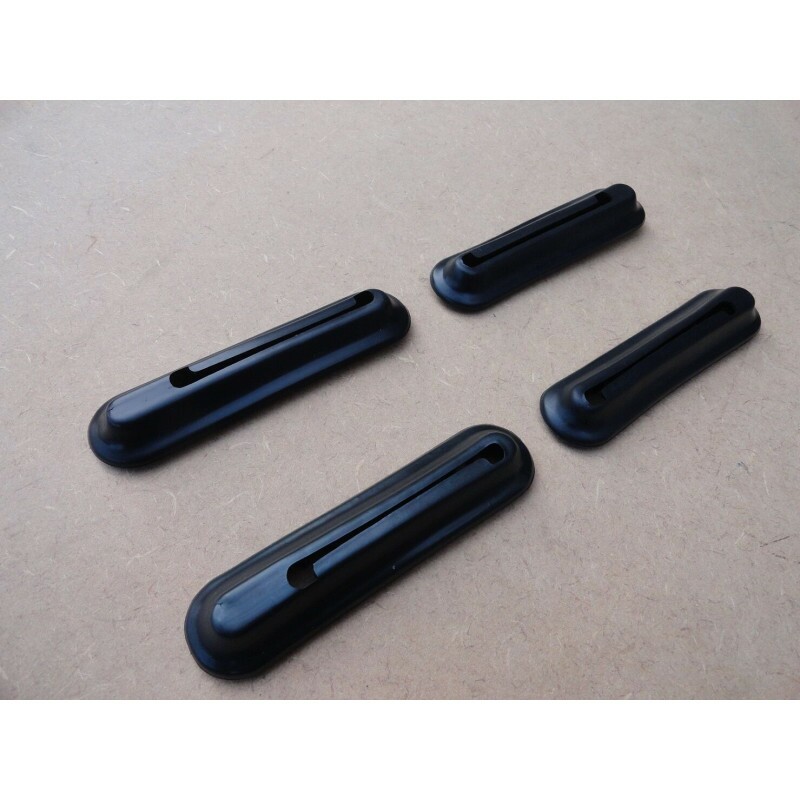 Acabamento Retangular Suporte do Parachoque Fusca 1979 a 1996 - Jogo