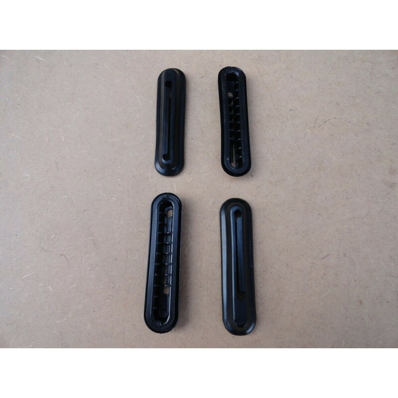 Acabamento Retangular Suporte do Parachoque Fusca 1979 a 1996 - Jogo