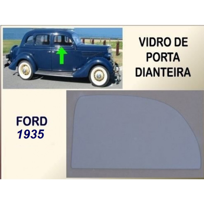 Vidro Porta Dianteira Ford 35 Incolor