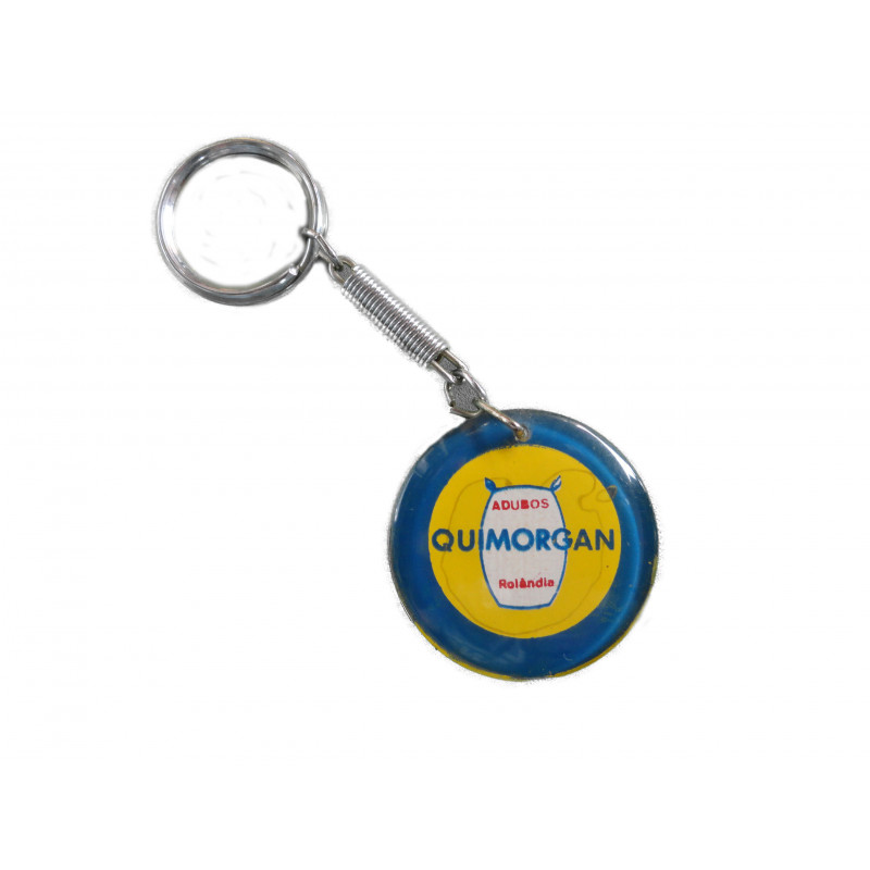 Chaveiro Antigo de Coleção Adubos Quimorgan de Londrina Em Plástico