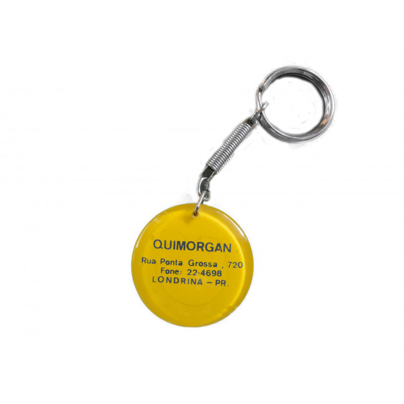 Chaveiro Antigo de Coleção Adubos Quimorgan de Londrina Em Plástico