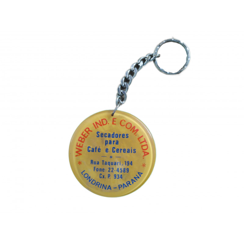 Chaveiro Antigo de Coleção Weber Secadores para Café Londrina