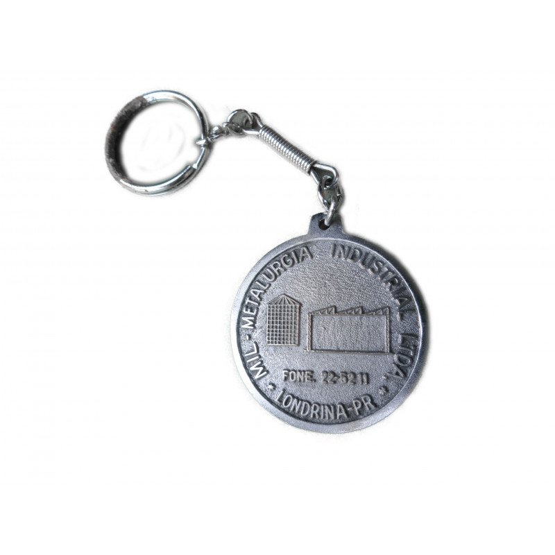 Chaveiro Antigo Coleção Metalurgia Industrial de Londrina em Metal