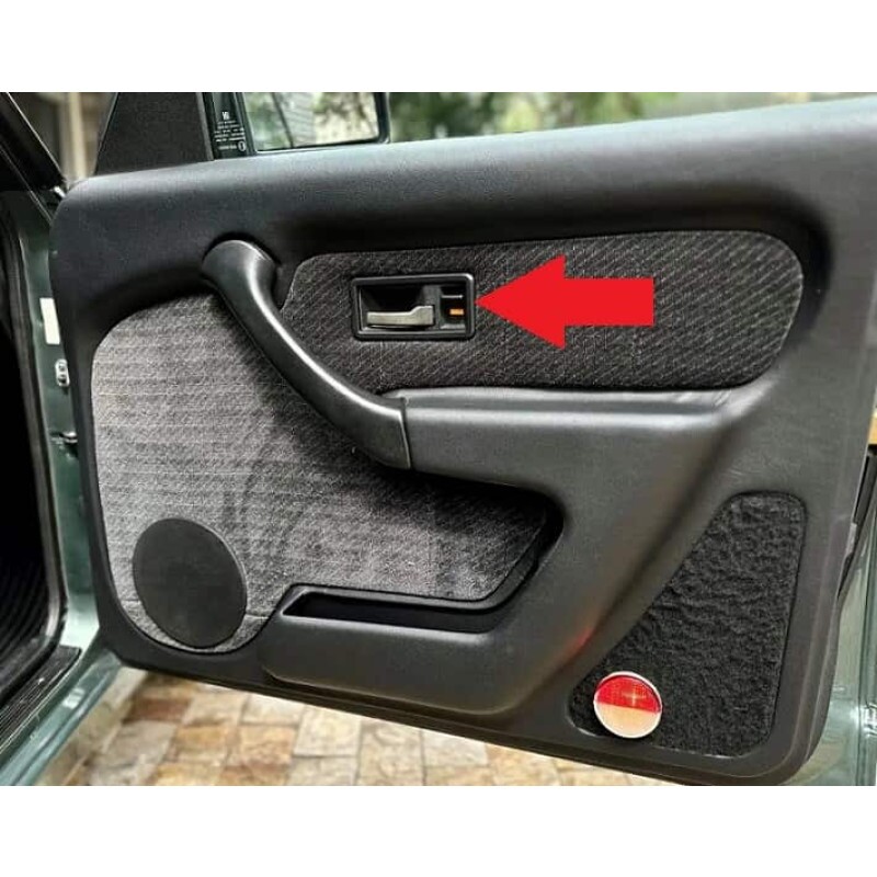 Moldura Maçaneta Interna Chevette Monza 87 em diante Preta 12,5cm - Unitário