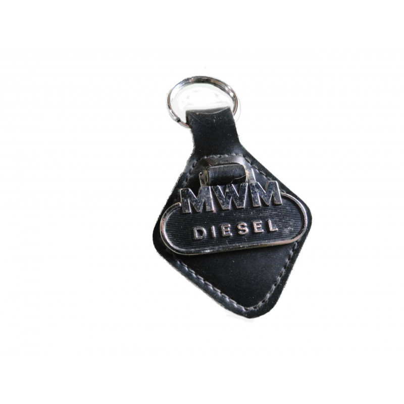 Chaveiro Antigo MWM Diesel Bavaria Tratores em Couro e Metal