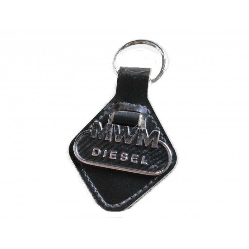 Chaveiro Antigo MWM Diesel Bavaria Tratores em Couro e Metal