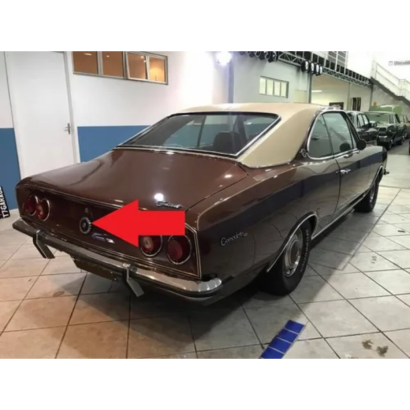Tampa Tanque Opala Luxo Especial Standard até 1979 Preta Nova