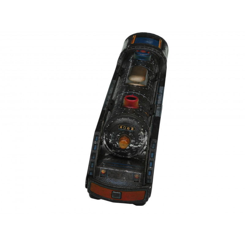 Brinquedo Antigo Trem Locomotiva de Lata Japônes Funcionando Década 70