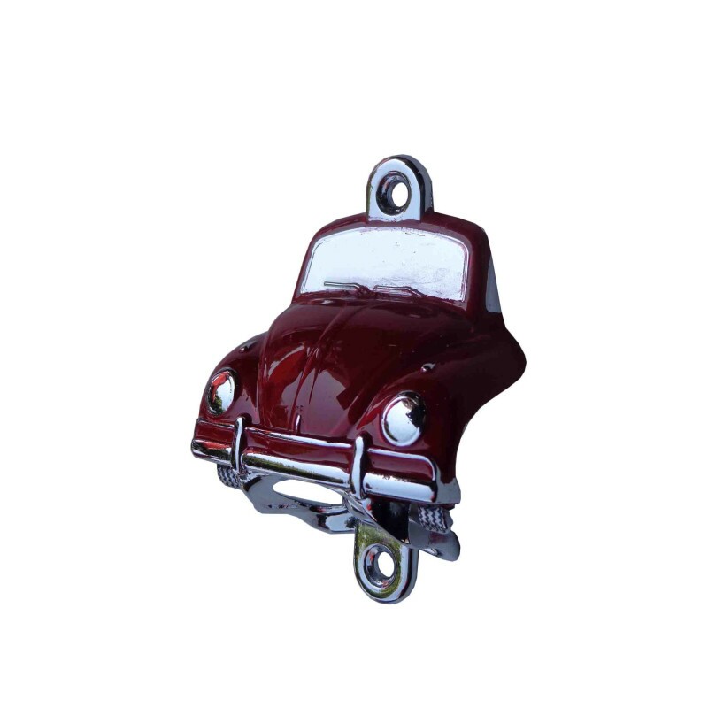 Abridor Tampa Garrafa Decoração Parede Vw Fusca Vermelho