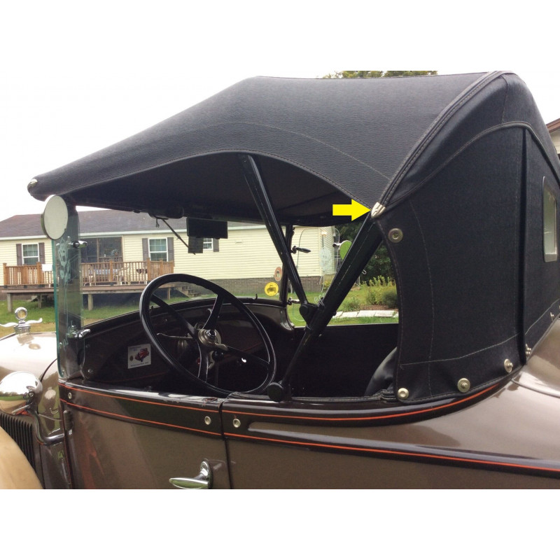 Acabamento Friso Filete Teto Vinil Ford Model A 1928 a 1931 - Par