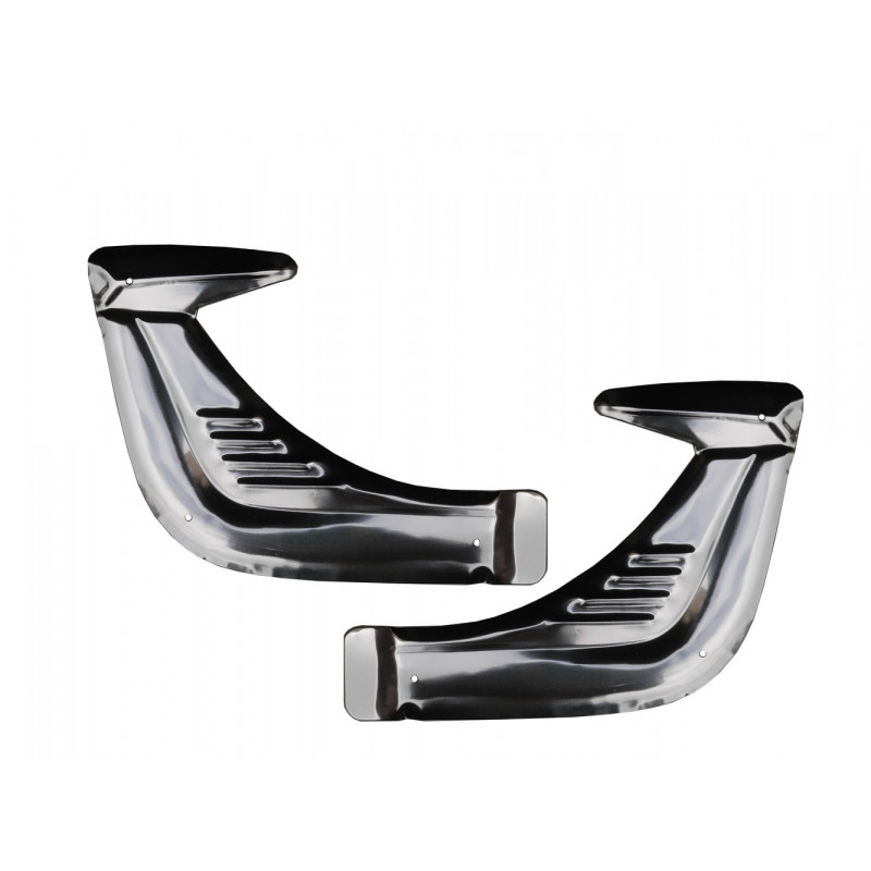 Acessório Protetor Paralama Dianteiro Polaina Fusca Inox - Par