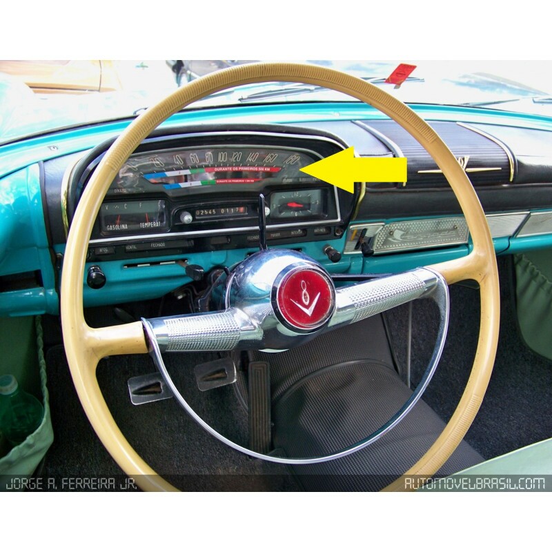 Acrílico Moldura do Velocímetro Simca Chambord Tufão