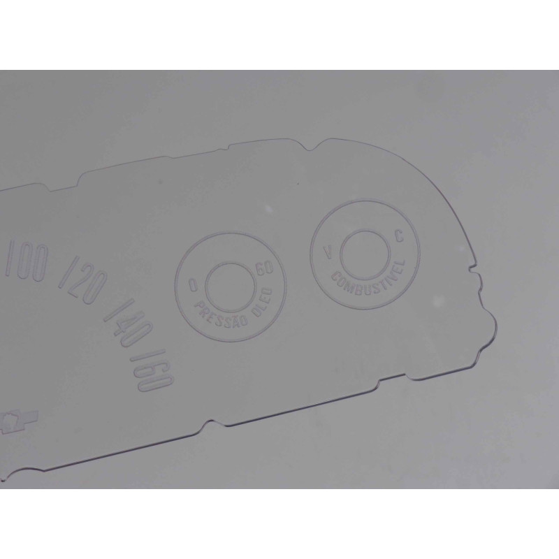 Acrílico Visor do Painel Velocímetro C-14 C-15 Veraneio 1964 a 1966