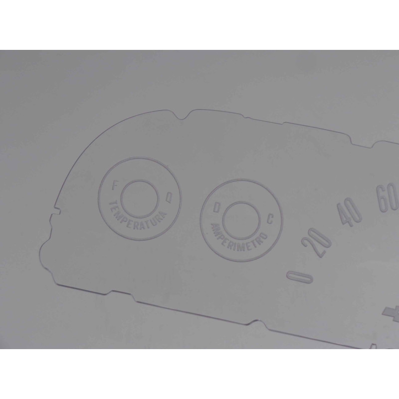 Acrílico Visor do Painel Velocímetro C-14 C-15 Veraneio 1964 a 1966