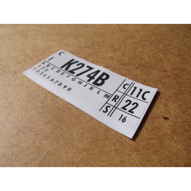 Adesivo Do Motor V8 302 K274B Maverick Mustang Landau F-100