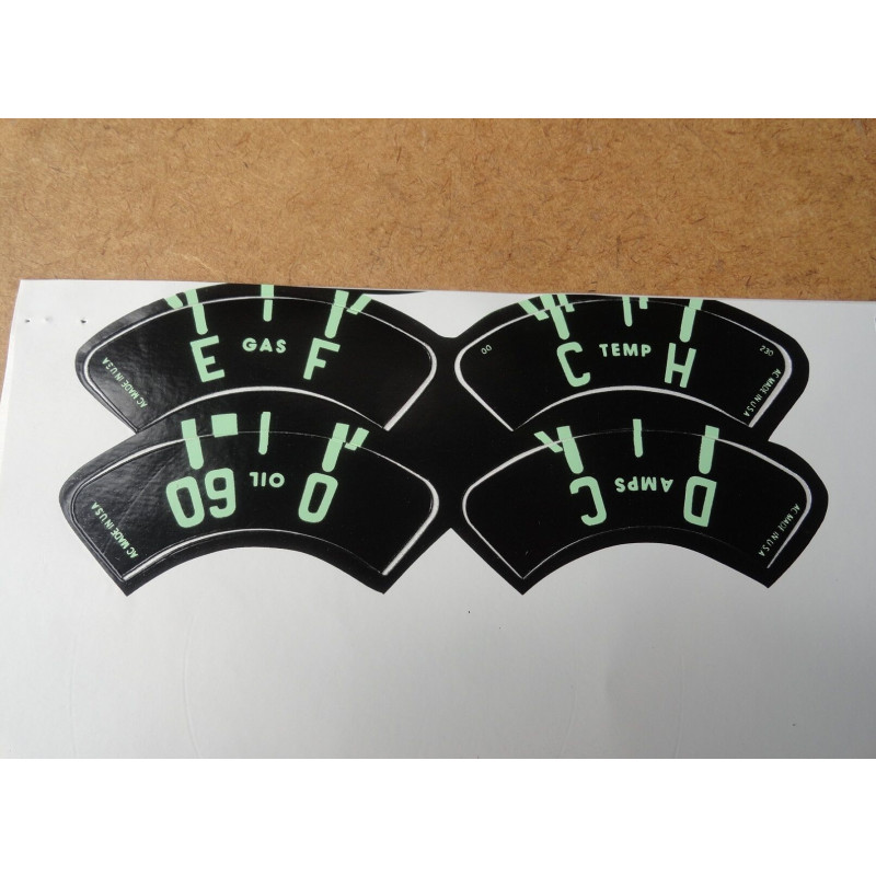 Adesivos do Relógio do Painel Velocímetro Óleo Bagre 54 à 55 - Jogo